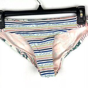 Maaji Women’s Striped/Floral Hipster Bikini Bottom Large
